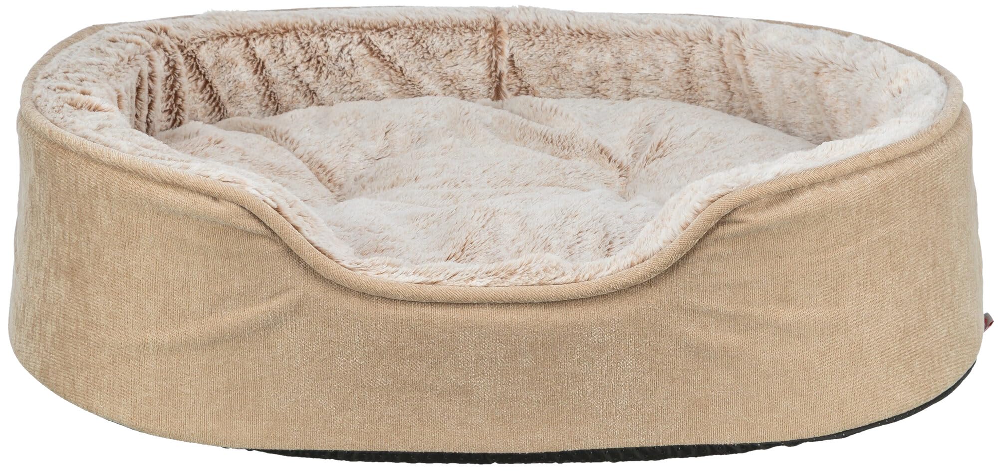 TRIXIE Panier pour Chien Vital Lino Soft – Beige/crème – 83×67 cm