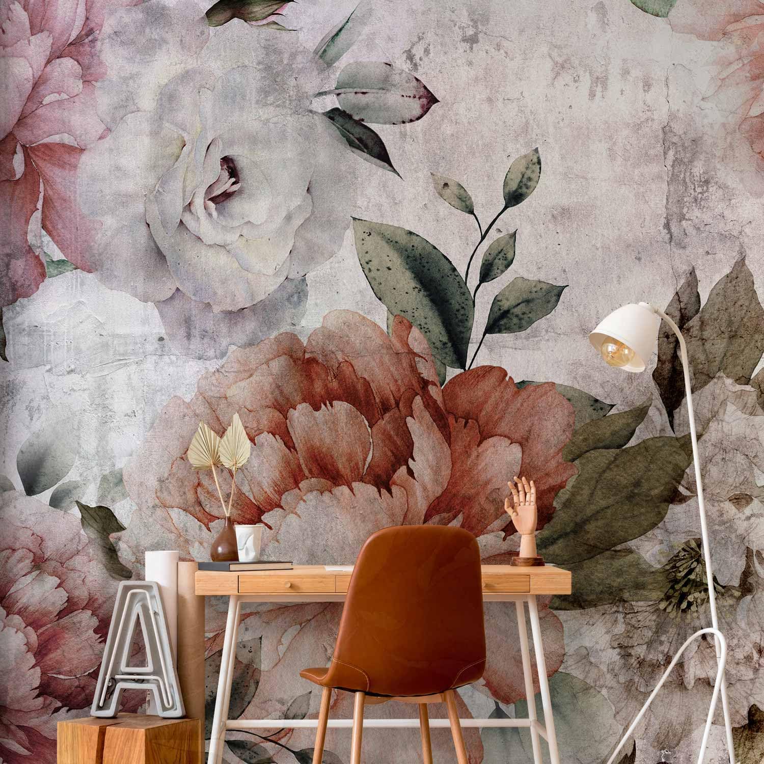 Carta Da Parati Fiori Murando 400x280cm TNT Rose Carta Da Parati Fiori  Beige - Fotomurale In TNT 400x280 Cm Con Rose Carta Da Parati Beige Rose, image size:1500x1500