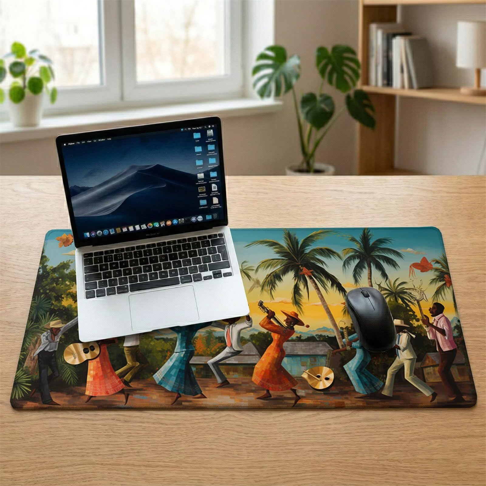 Sottomano Scrivania Grande 1200 x 600 x 3 mm Nazionalità Tappetino Tastiera Computer con Base Antiscivolo e Bordi Cuciti, Protezione Impermeabile, per Lavoro, Casa e PC Gamer, Regali (Musica) L-x5670