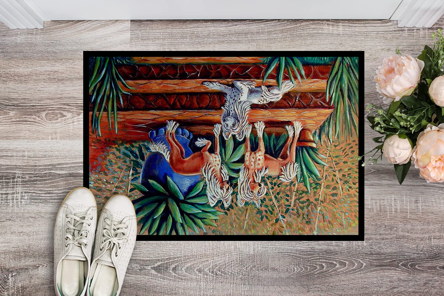 Caroline's Treasures - Zerbino per interni ed esterni, 45,7 x 68,6 cm, multicolore