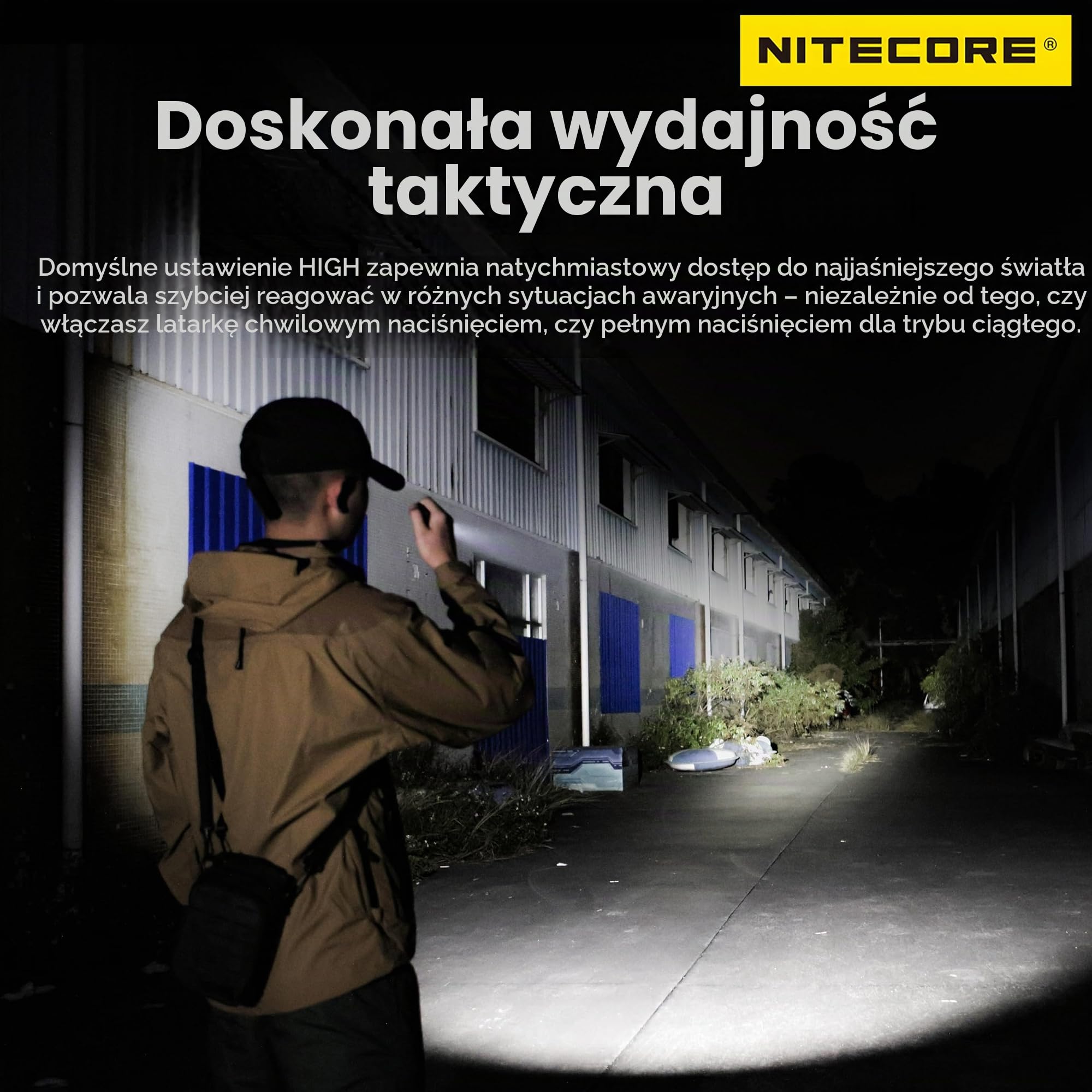 Nitecore MT1C Pro Kompaktowa latarka akumulatorowa 1000 lumenów, czarna