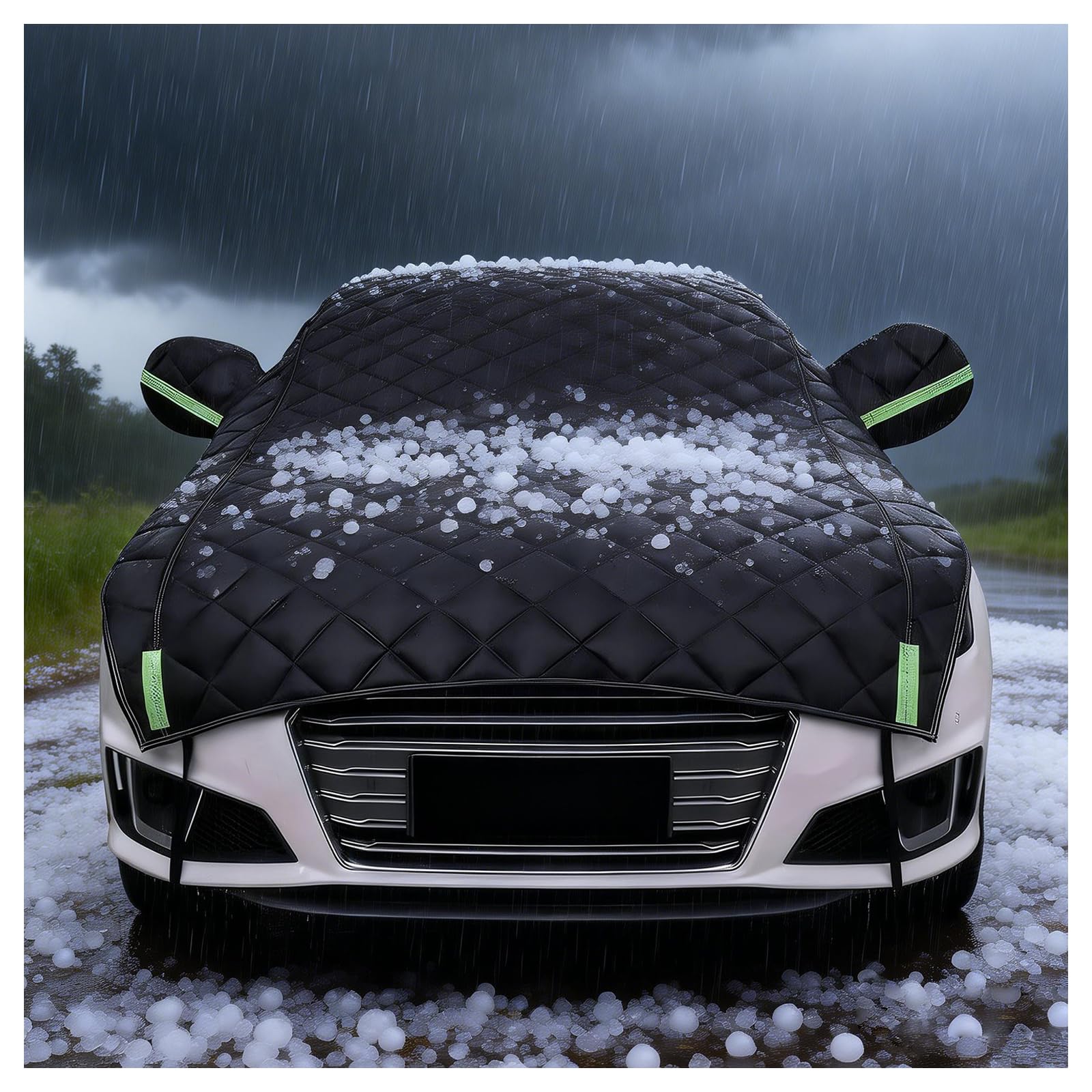 Halbgarage Für Auto Für Cupra Terramar VZ 2.0 TSI 265 4Drive,Hagelschutzplane Auto,Autogarage Abdeckung Hagelschutz,Autoabdeckung Wasserdicht Outdoor Winter swh0421
