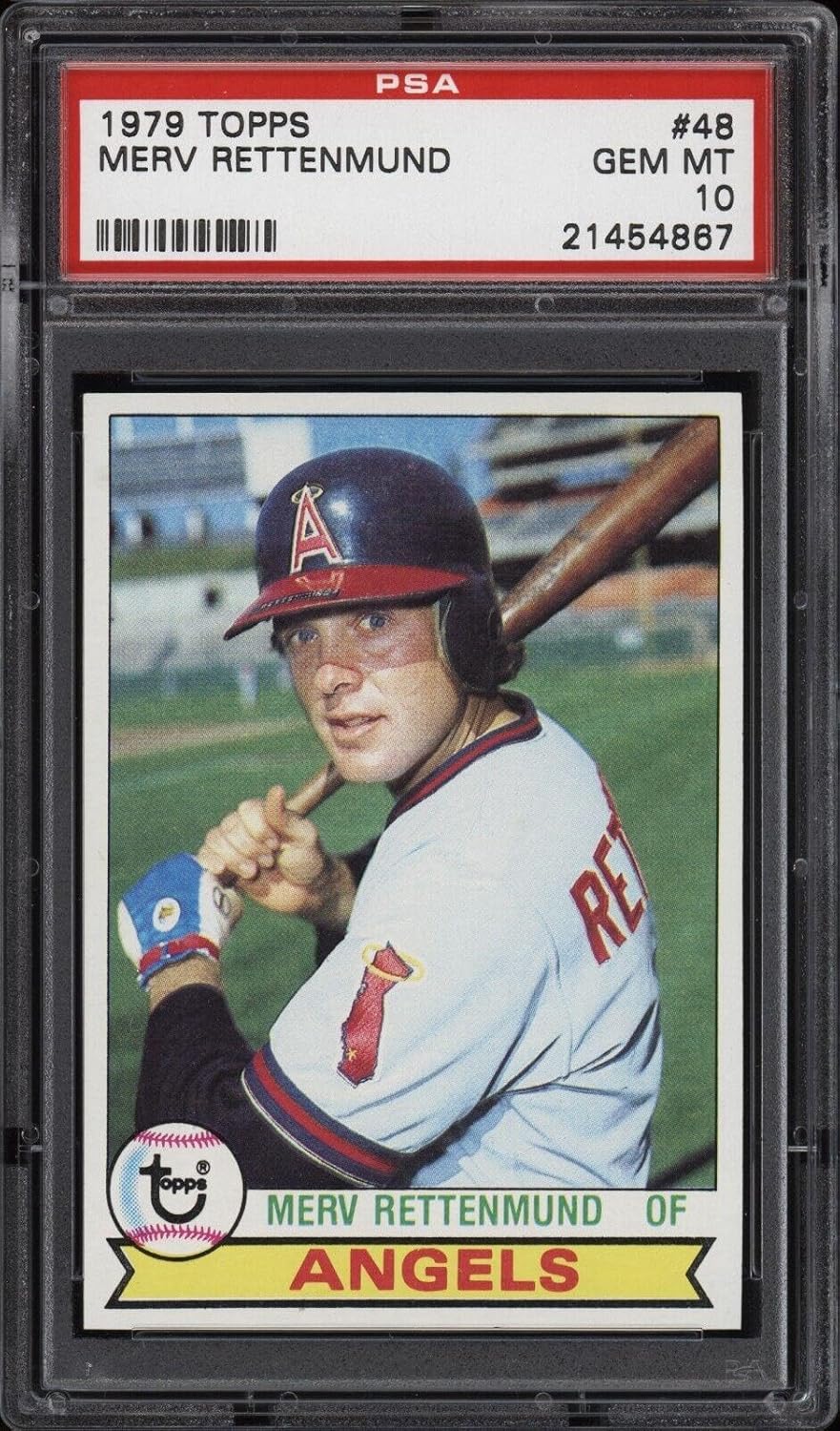 1979 Topps #48 Merv Rettenmund - Angels - PSA 10 - *4867 - Pop 8 - Baseball Card - Slabbed Baseball Cards