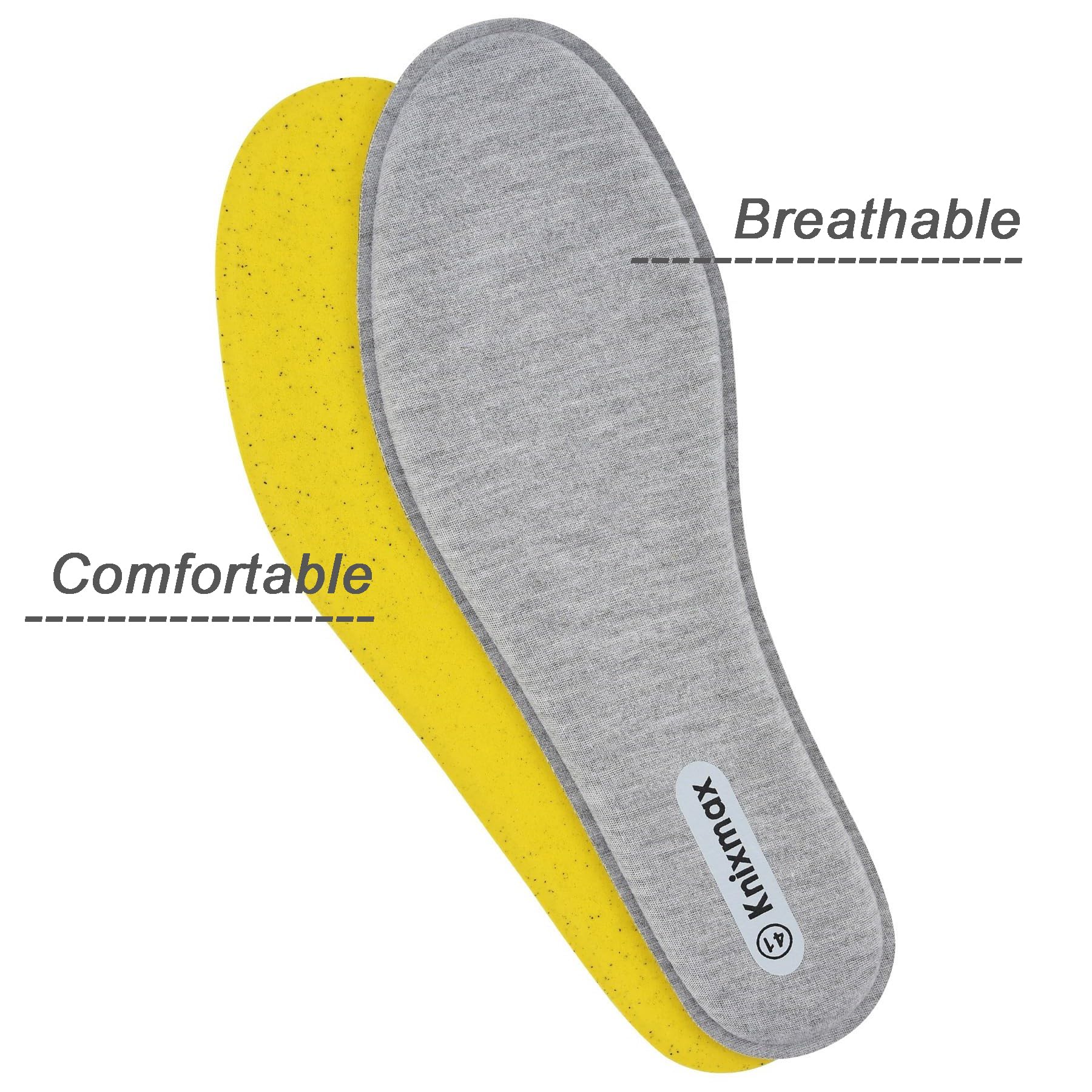 Knixmax Donna Uomo Solette in Memory Foam Inserti per Scarpe Comfort Assorbimento degli urti Imbottitura per il Supporto del Piede Suole Interne