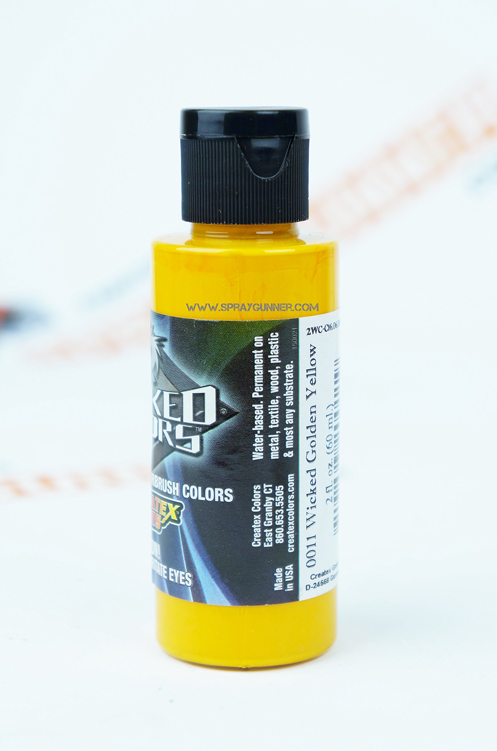 Amazon.com: Createx Wicked Colors W011 Golden Yellow 2oz. water