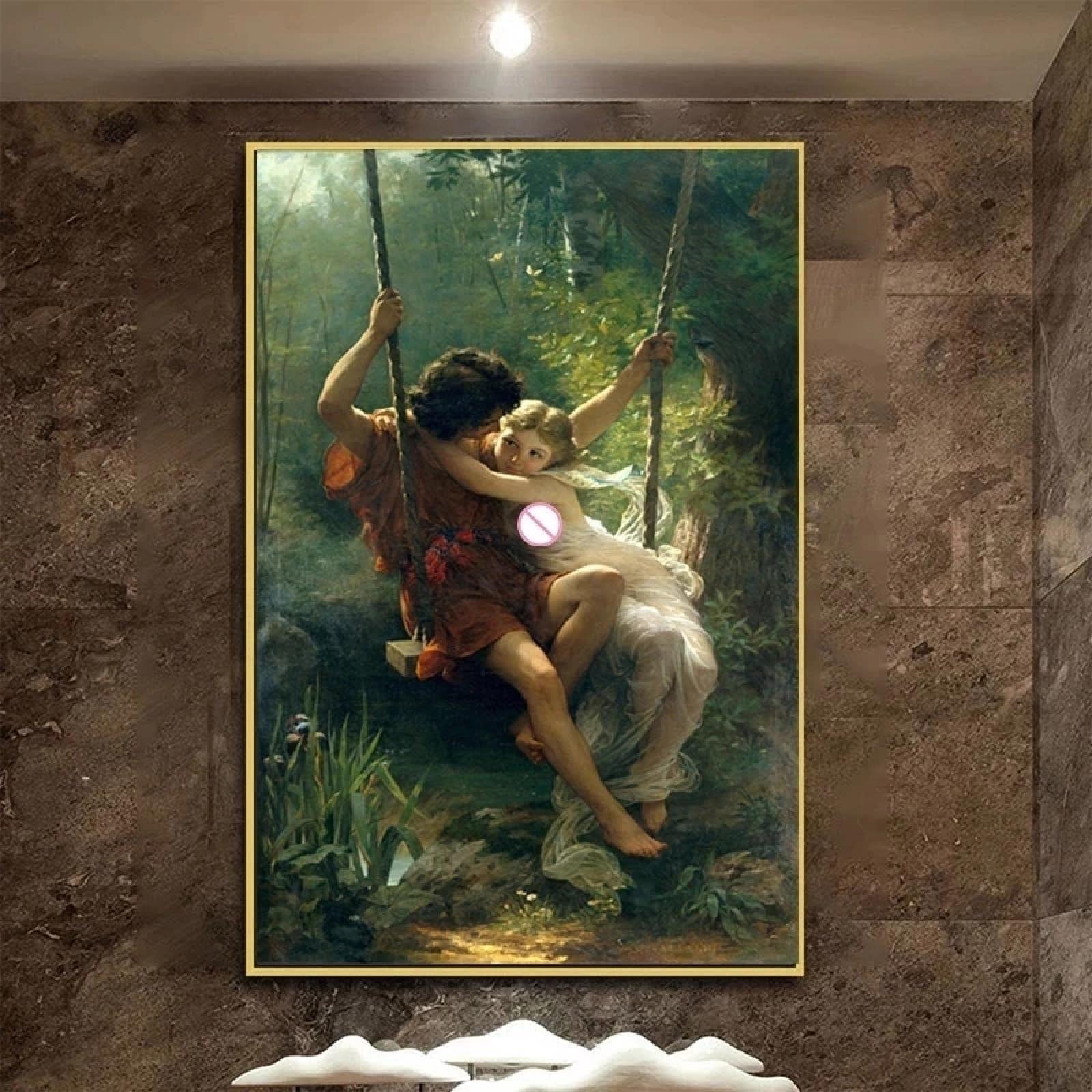 絵画 jumping spring Guying Art Vintage Spring Swing by Pierre Auguste Cot Famous