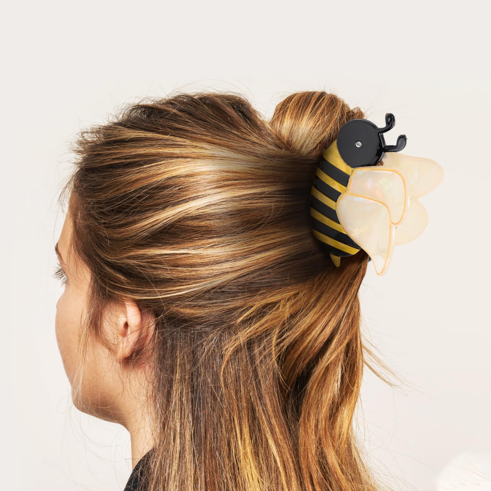 Amazon | FOMIYES カートゥーンハチヘアピン 可愛い動物デザインの髪