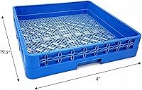 Vista 2 de Estante de cubiertos para lavavajillas comercial Combinación de tamaño completo Polipropileno (azul)