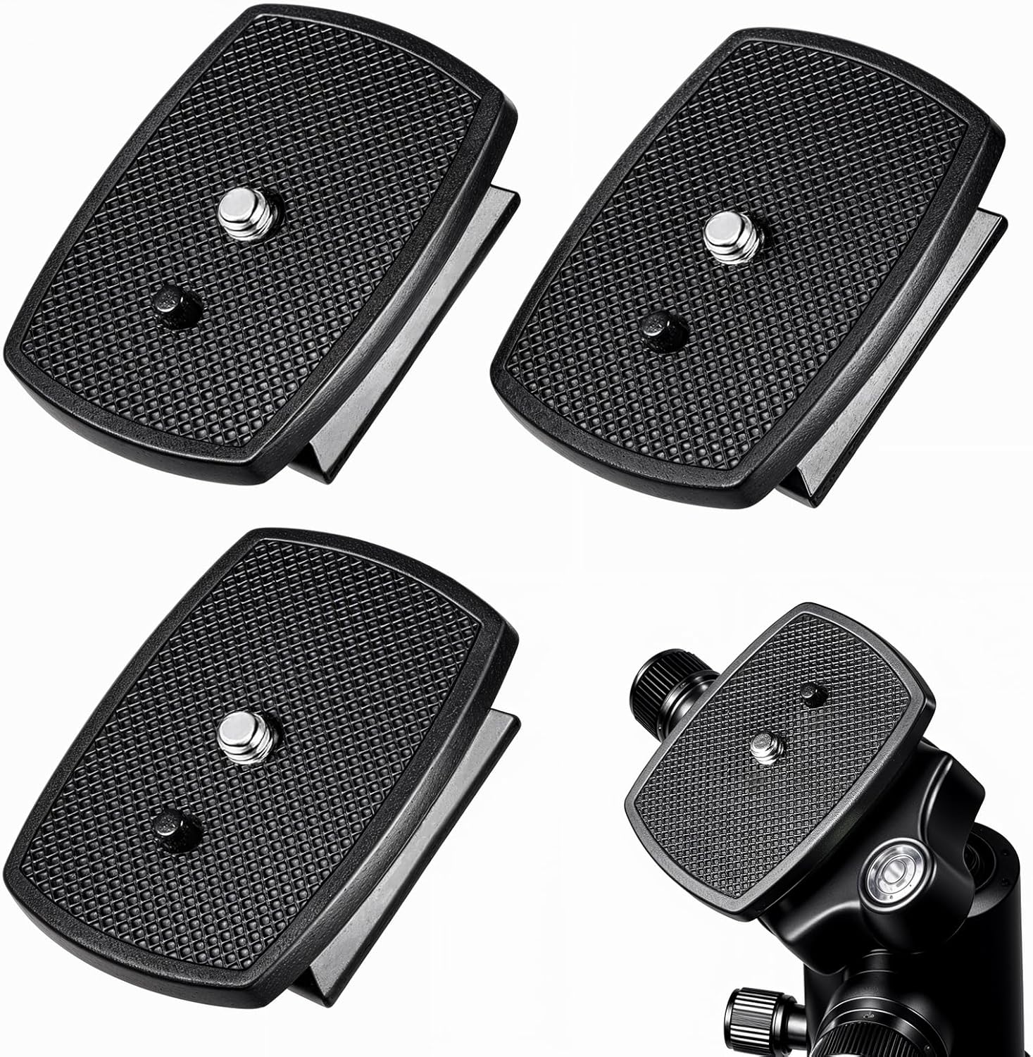 3PCS Universal 43x43mm Tripod Quick Release Plate,...