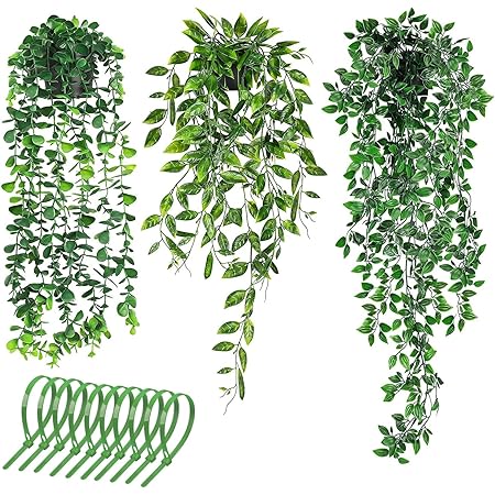 Amazon.de XISUN Künstliche Pflanzen Rebe Hängepflanzen Kunstpflanze