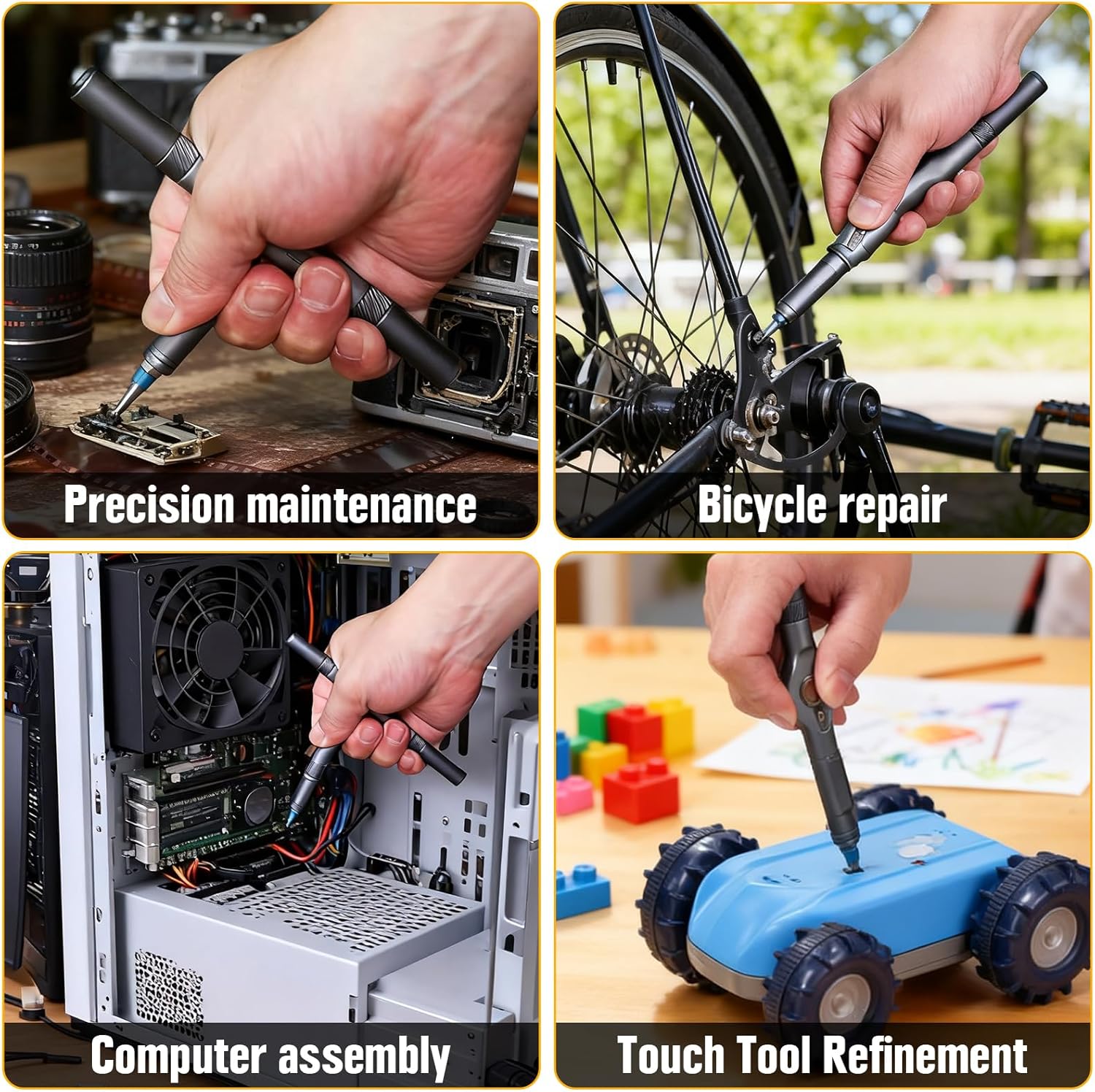 42 in 1 Magnetic Screwdriver Set, Multi Bit Ratchet Screwdriver Set with 40Pcs S2 Bits and Detachable Ratcheting Handle in Storage Case, Portable Repair Tool Kit for DIY Furniture Electronics Bicycle