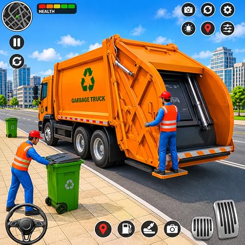 City Garbage Trash Truck Simulator 3D - Dumper Trucks Driving Games 3d - Open World Road Cleaner Games 2026