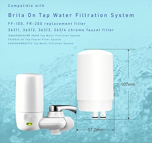 Miniatura 2 de Filtro de grifo FF100 compatible con filtro de grifo Brita, 36311 36313 36312 36314 35618 7540545 FR-200 FF-100
