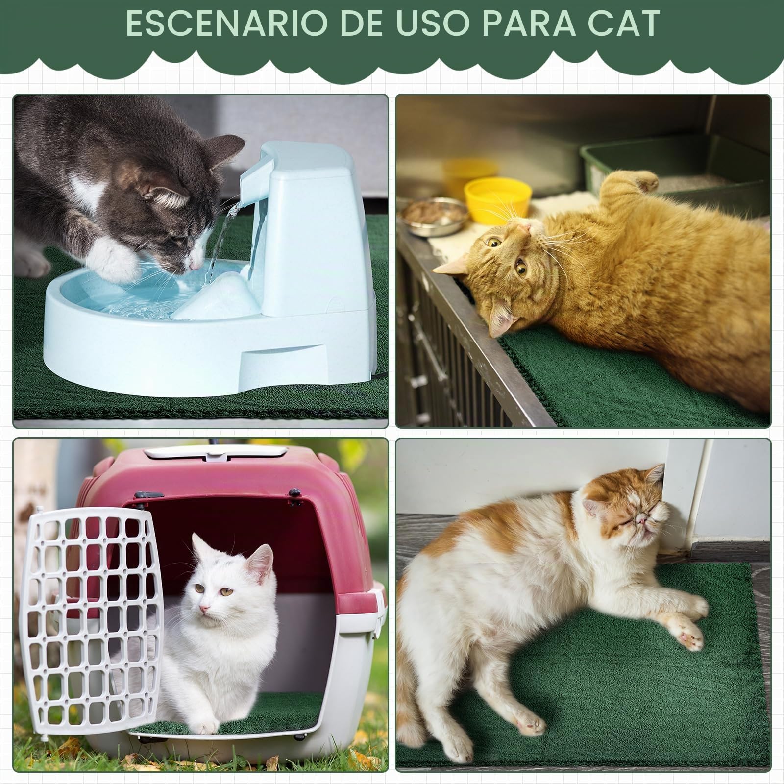 Panelee 10 Mantas de Cobayas Impermeables Alfombra de Jaula Absorbente Lavable de Mascota Almohadilla de Orina Reutilizable de Animal Pequeño Cubierta Forro Cama Dormir