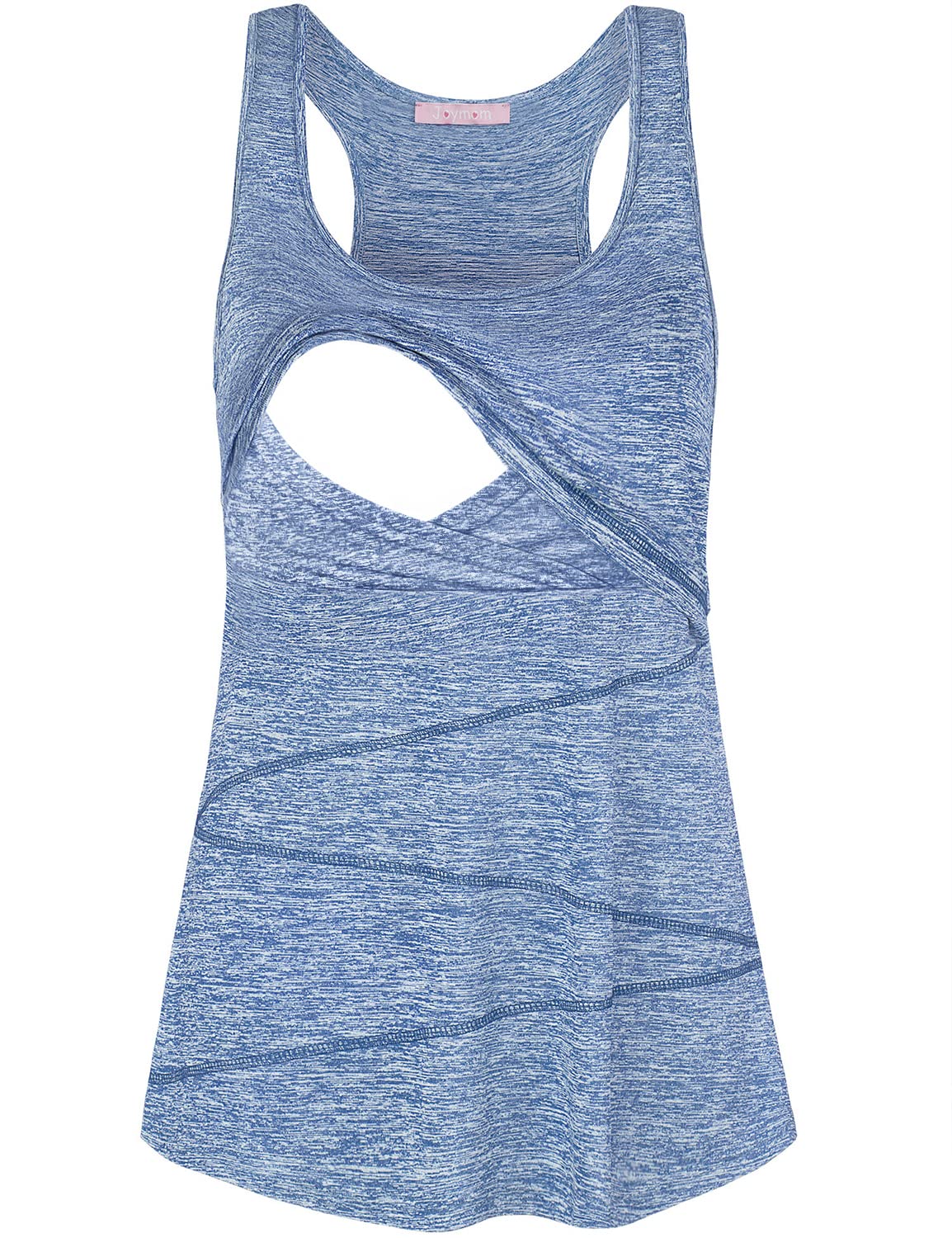 JoymomMaternity Summer Cool Sleeveless Nursing Tank Tops Breastfeeding Shirts