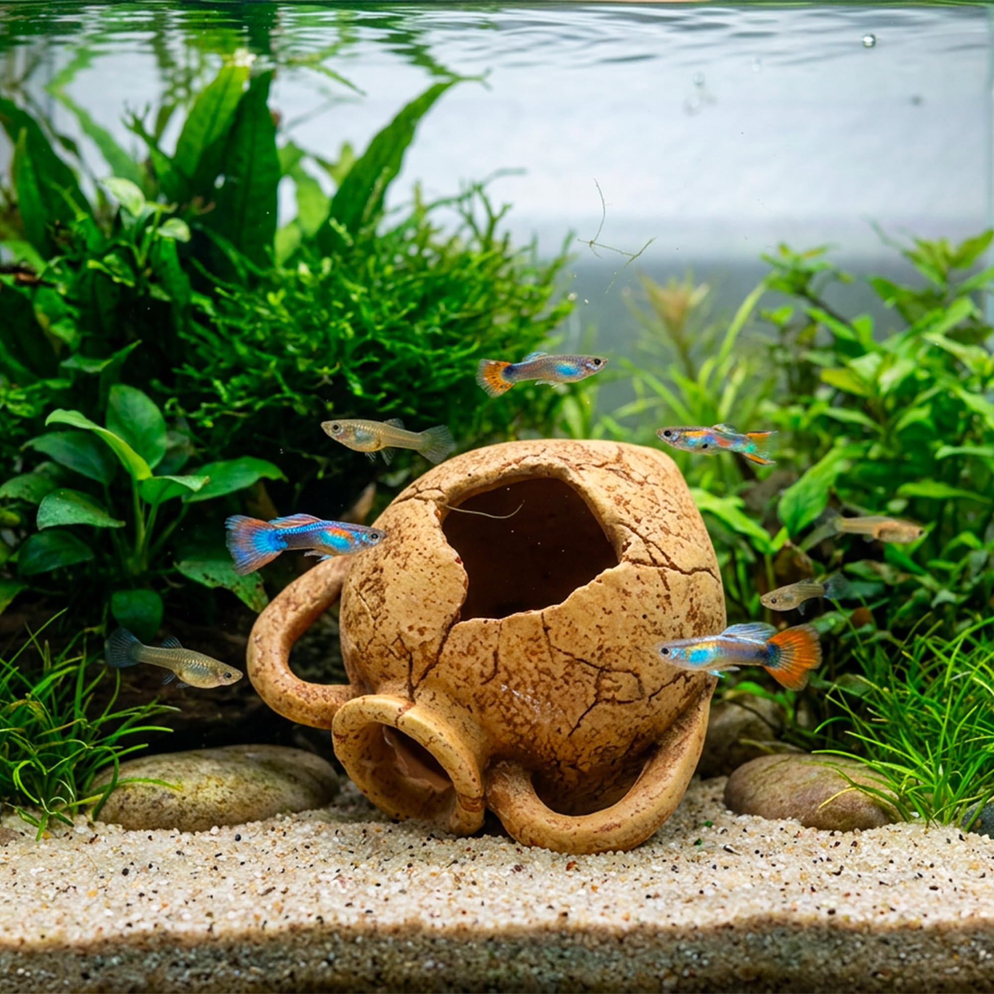 WAVE Amphore avec Trou pour Aquariophilie Taille L