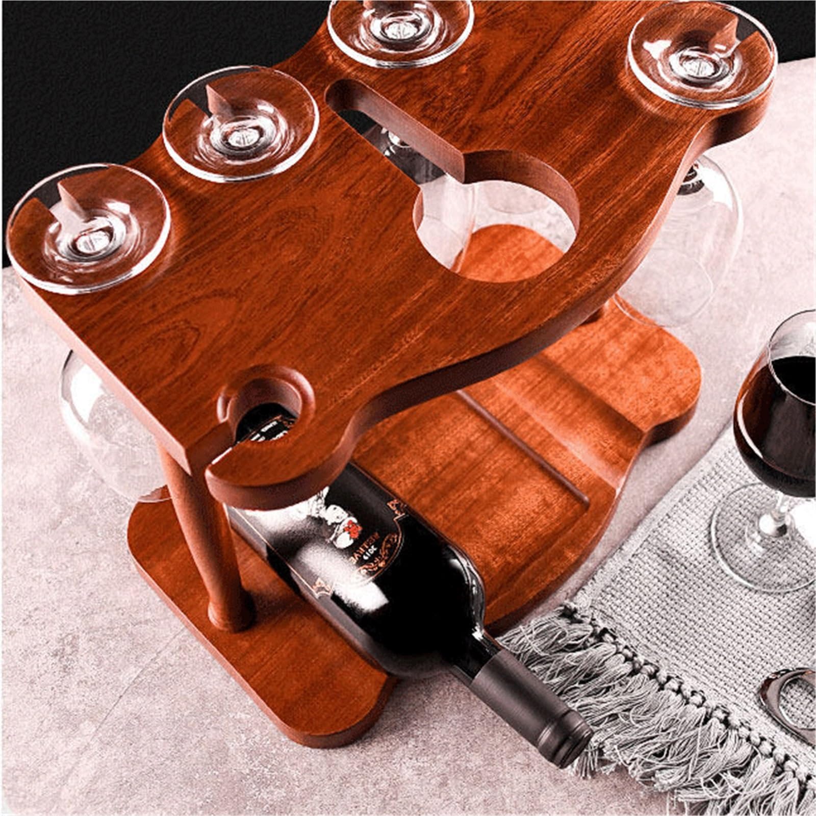 Versatile Set completo di portabottiglie in legno for portabottiglie