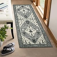 Vista 93 de Lahome Alfombra de camino de cocina lavable con diseño tribal bohemio de 2 x 8 pies, alfombra suave para pasillos, antideslizante, estilo vintage