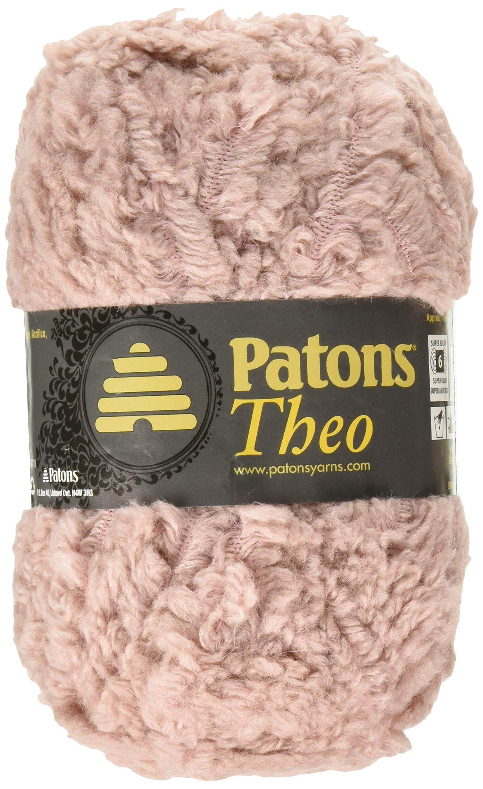 Hilo Theo Spinrite crema material de tejer crochet mantas artesanales