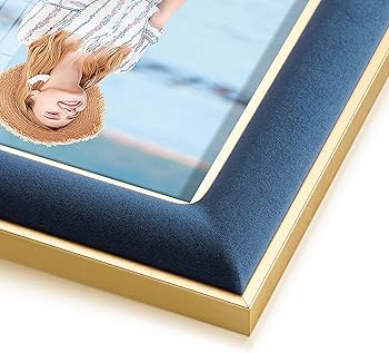 Amazon.com - KSROECUD 5x7 Velvet Picture Frame, Navy Blue Photo
