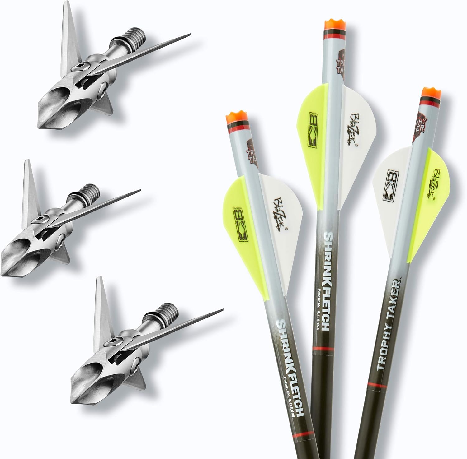 Ramcat HydroshockX Crossbow 100 Grain Broadhead & Shrink Fletch Value