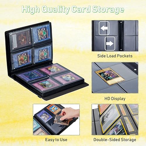 Miniatura 3 de Carpeta para tarjetas Moon Floral 4 bolsillos, 320 ranuras para tarjetas, piel sintética