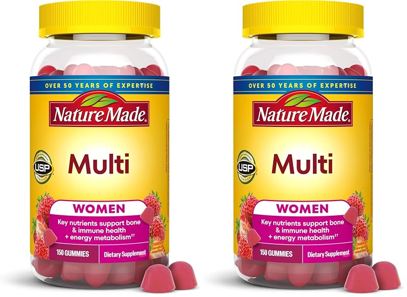 Nature Made Multivitamínico para Mulheres em Gomas com 13 nutrientes-chave, 300 gomas