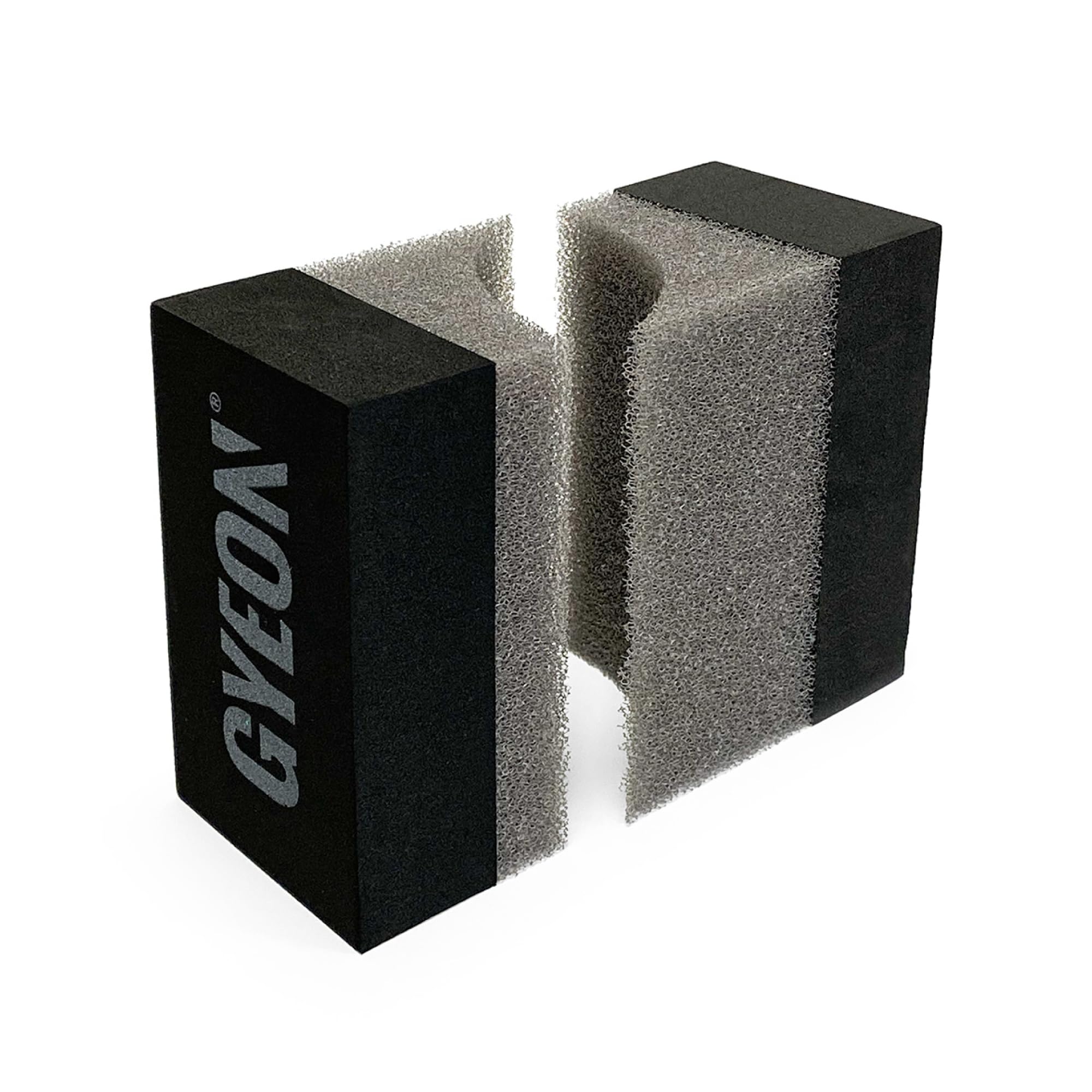 Q²M Tire Applicator - High-Density Foam Applicator Pad for Tyre Coatings and Dressings - Ergonomic Sponge Applicator for Regular and High Profile Tyres - Large - 2 Pack