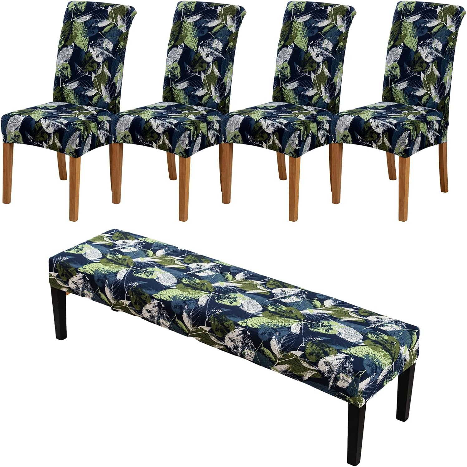 CRFATOP 4 PCS Dining Room Chair Covers Slipcovers with