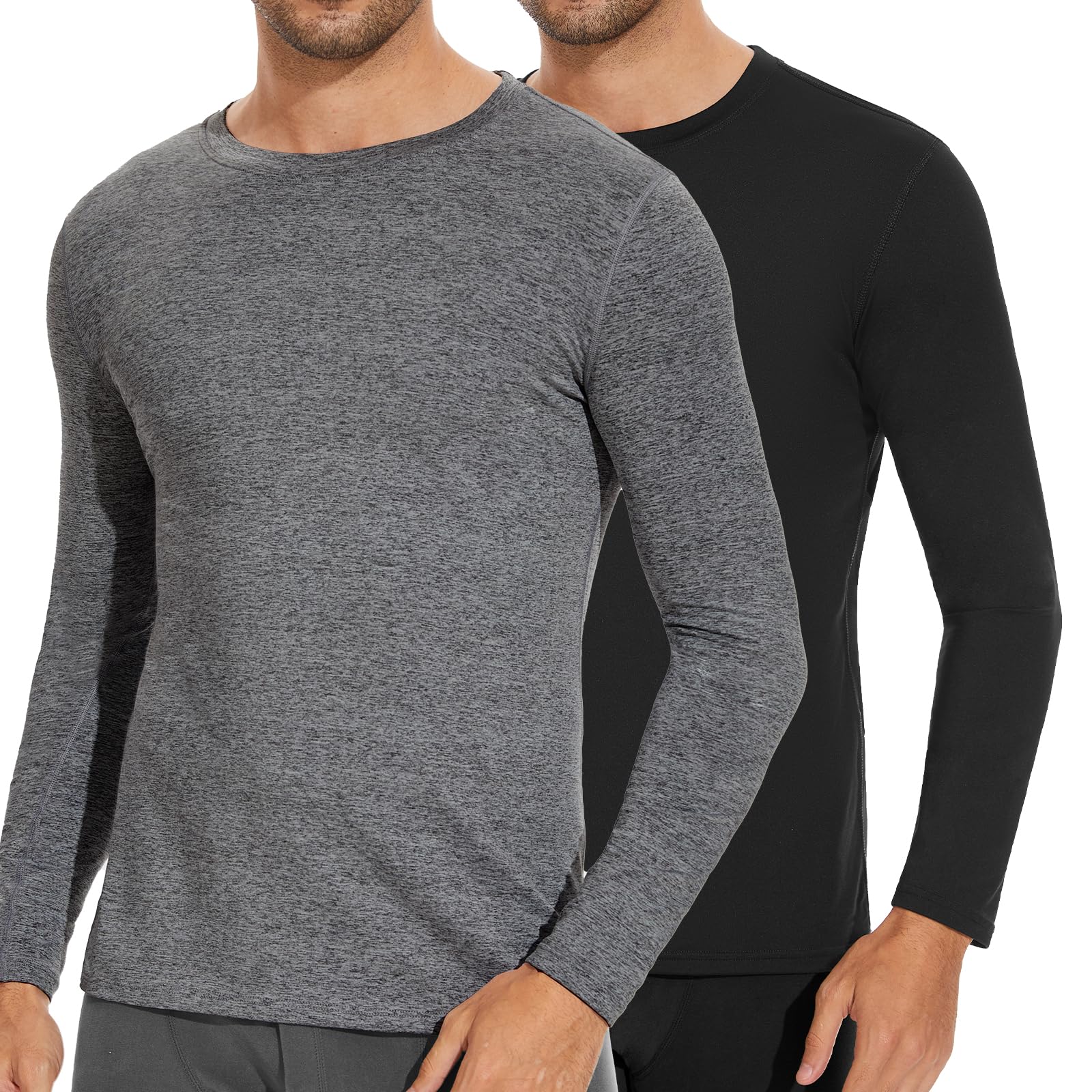 Simiya Heren Thermo-ondergoed Bovenkleding Met Lange Mouwen - Winter Binnenfleece Thermoshirt Longsleeve Functioneel Ondergoed Warm Ondergoed Mannen