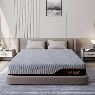 ESHINE 14 Inch King Cooling Gel Memory Foam Mattress - Green Tea Infused, CertiPUR-US Certified, Back Pain Relief, USA Made