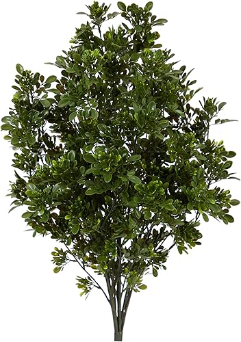 Nearly Natural Planta artificial de hoja de té de 2.5 pies, resistente a los rayos UV (interiorexterior)