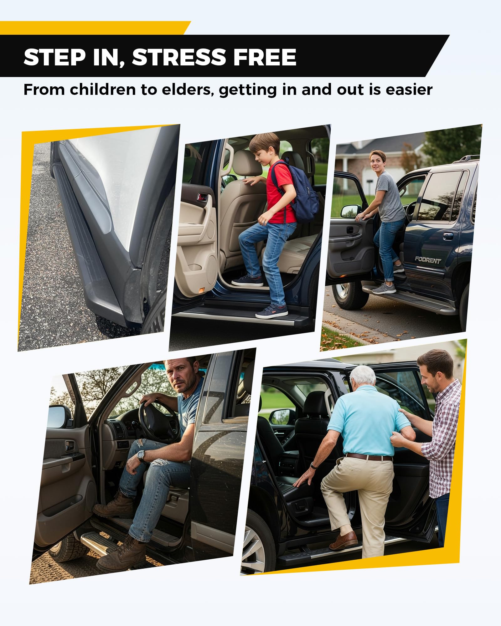 Running Boards Fit for 2023-2026 Honda Pilot, Non-Slip Aluminum Side Steps, Easy Family Entry & Exit, Supports Up to 600 lbs, Lightweight Rustproof Build, Safe Roof Accessories