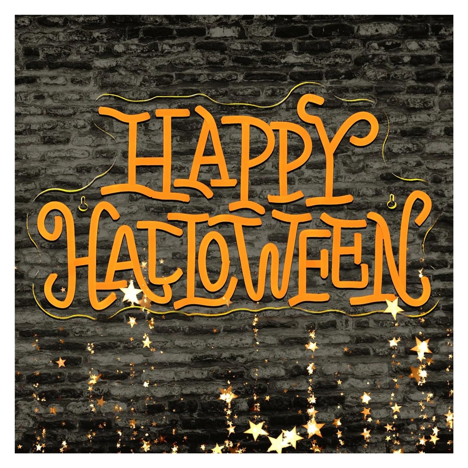 LEMST Signs Lamp Happy Halloween Neon Sign Party Room Decoration Dimmable Light USB Powered for Bar Wall Decor 42cmх24cm