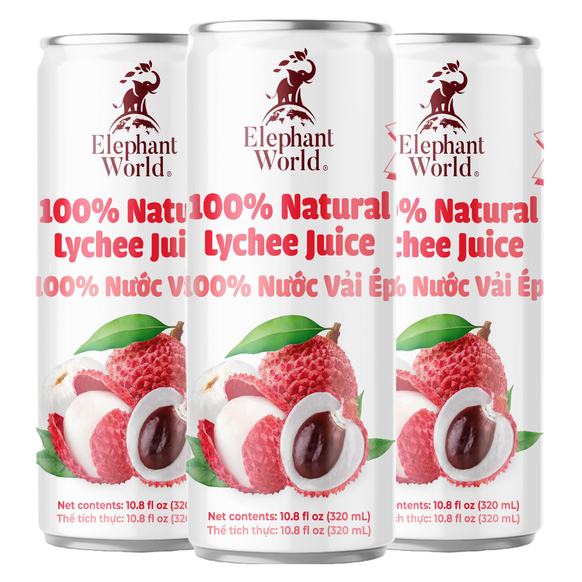 Amazon.com : Elephant World 100% Natural Lychee Juice | NON GMO