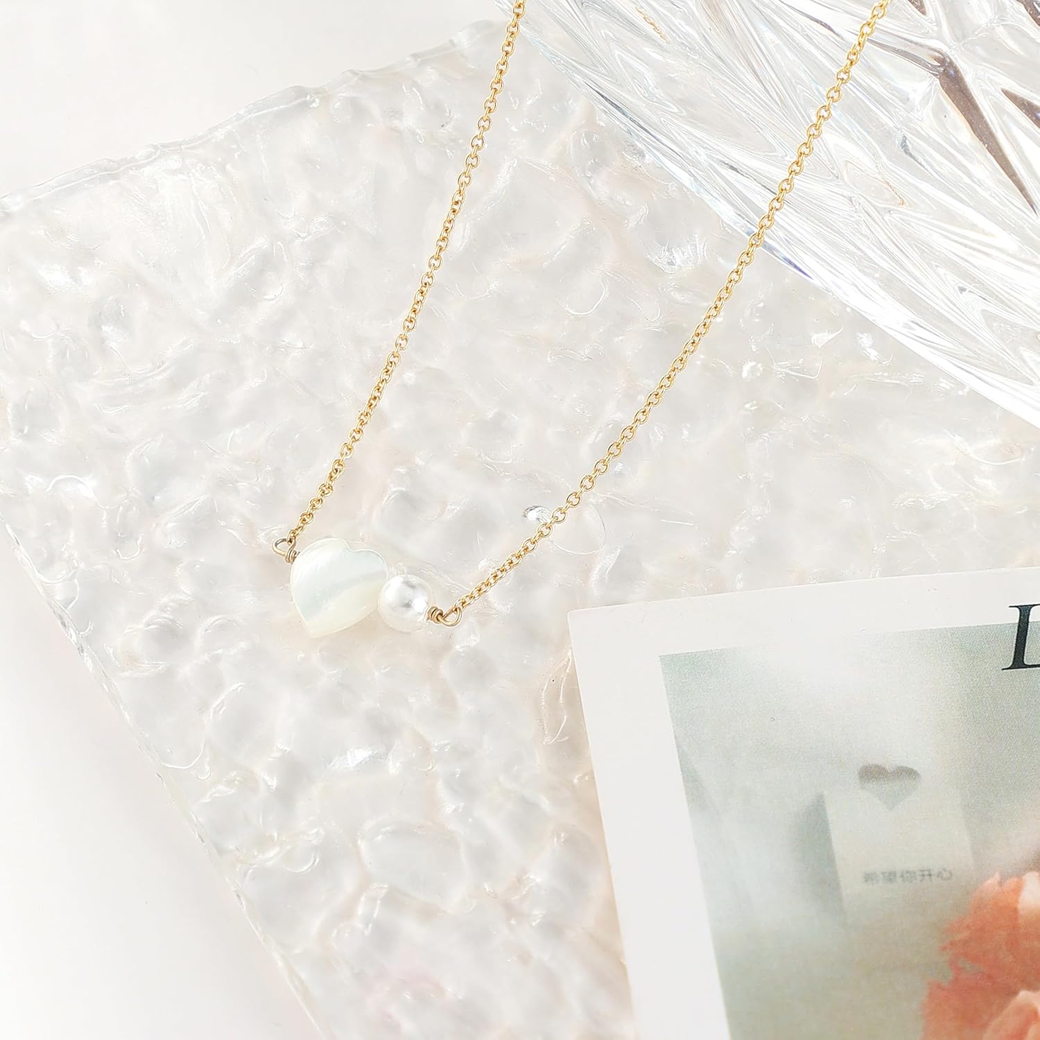 14K Gold Plated Dainty Pearl Necklace Collection for Women, Handmade Freshwater Pearl Minimalist Jewelry Gifts for Her - Image 6