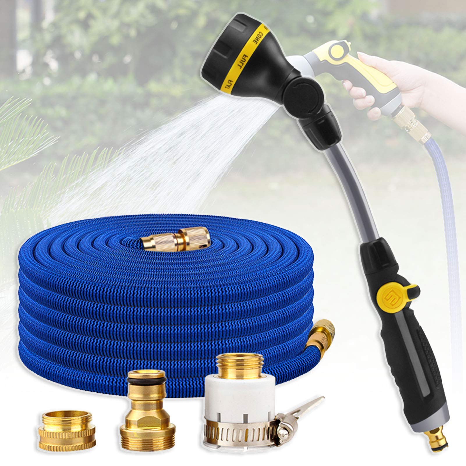 Amazon.co.jp: ガーデニング散水ホースノズル角度調整可能、8