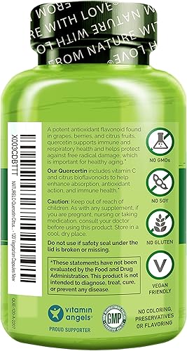 Miniatura 2 de NATURELO Complejo bioflavonoide cítrico de quercetina con absorción mejorada - 120 cápsulas vegetarianas