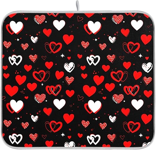 Miniatura 36 de Tapete de secado de platos con temática náutica para encimera de cocina, caballo marino, tortuga, pulpo, tapete de secado costero, súper absorbente