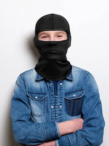 Miniatura 2 de Máscara de esquí para niños, pasamontañas de invierno, resistente al viento, cubierta facial, transpirable, para actividades al aire libre de