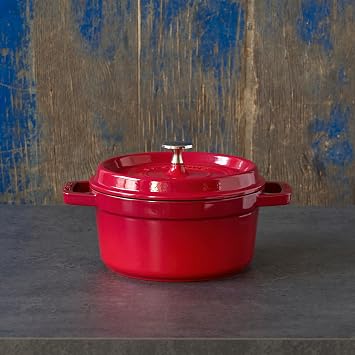 Staub Round Cocotte - 9Qt - Cherry