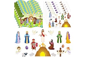 Craft Jesus Resurrection He Lives Sticker Scenes for Easter