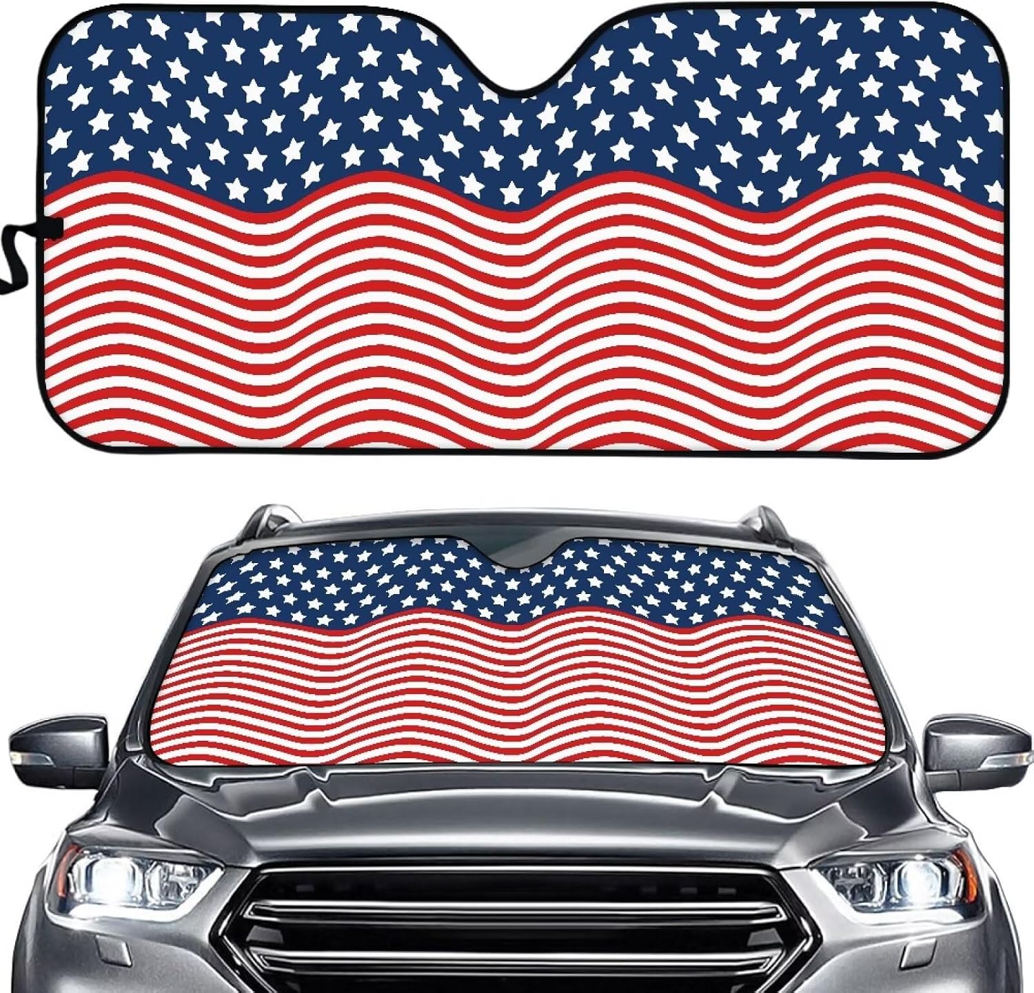 Highland Cow Windshield Car Sun Shade for Front Window Sunflower Sunshade Sun Visor Protector Universal Vehicle Interior Accessories