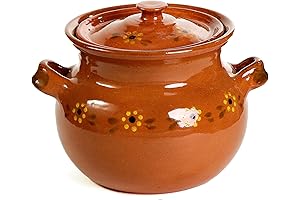 Ancient Cookware Mexican Clay Bean Olla Pot: Savor Authentic Flavors in Every Dish