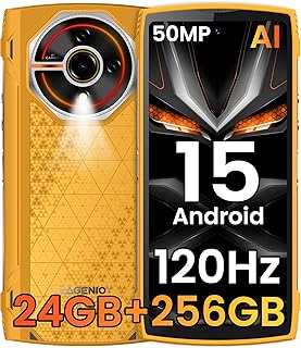 LAGENIO Panther 2 Pro Unbreakable Portable Smartphone, 24GB + 256GB/1TB TF, Android 15 Unbreakable Phone, 50MP+8MP, 5150 m…