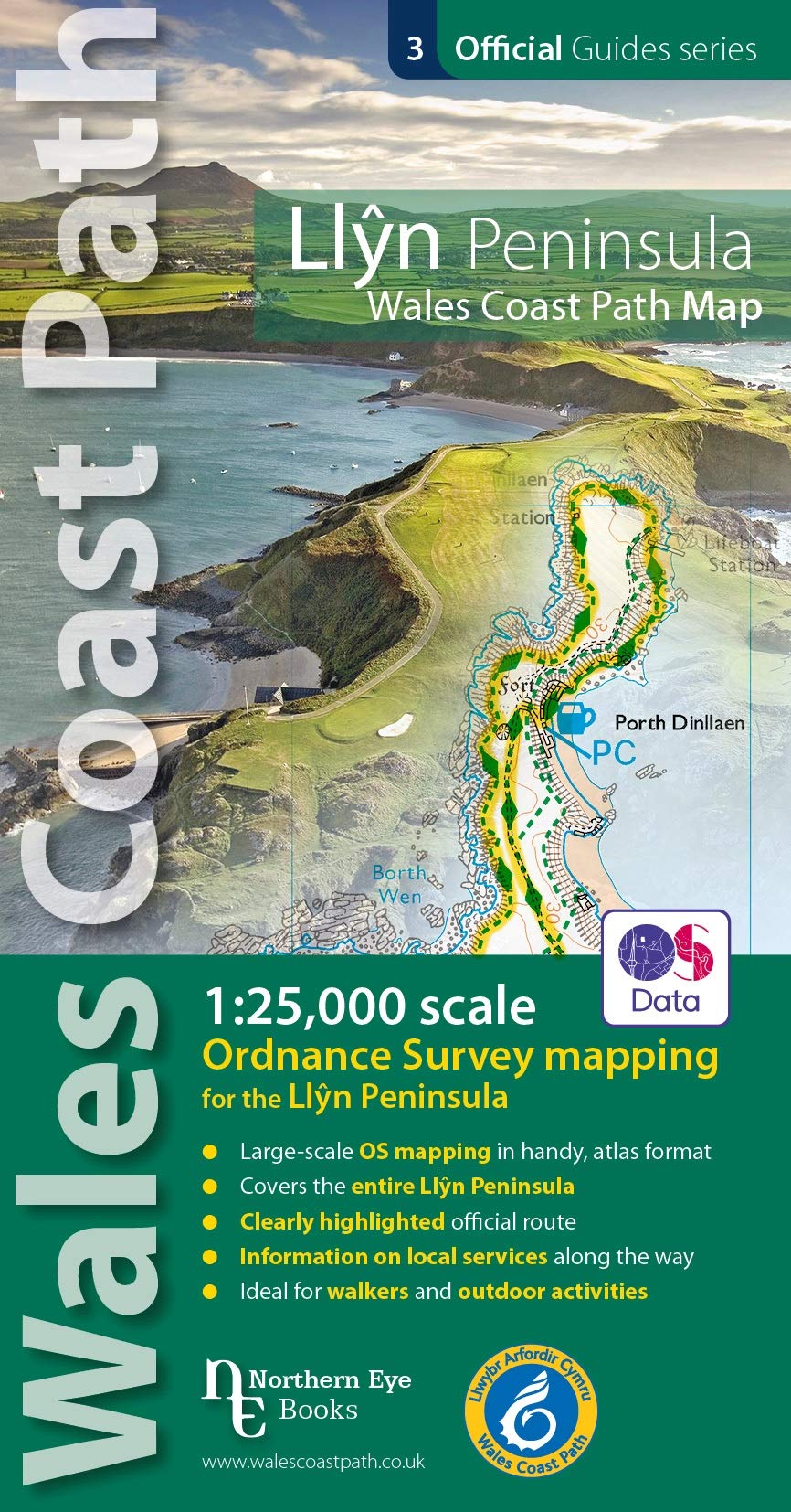 Buy Llyn Peninsula Coast Path Map 125,000 scale Ordnance Survey