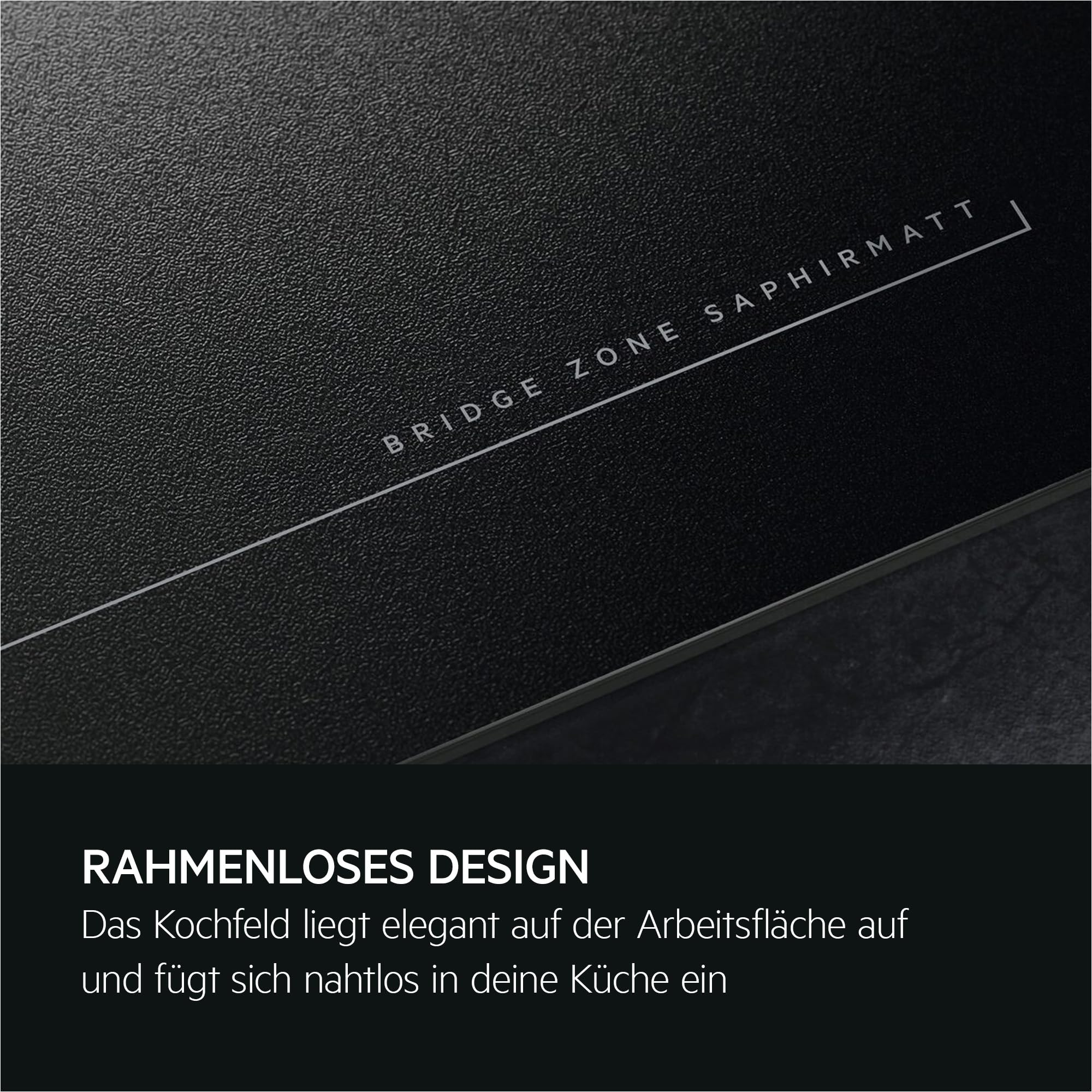AEG Induktionskochfeld autark 80cm, Made in Germany, 5 Flex-Zonen mit Kratzresistenter SaphirMatt-Oberfläche, Powerfunktion, 2x Bridge-Kombination 2er Zonen, Slider, Hob²Hood, rahmenlos, TK85IM0FSZ