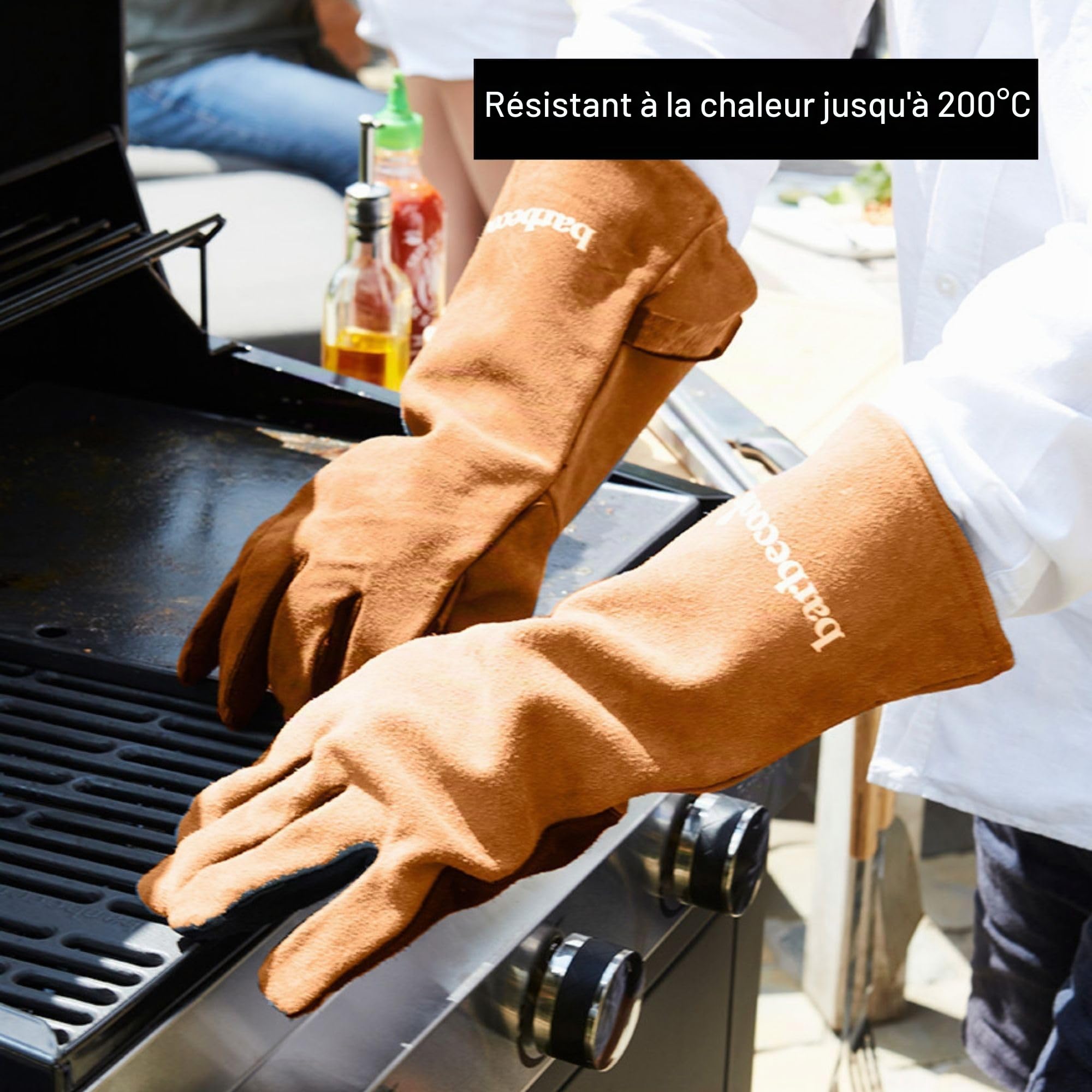 Barbecook Gants de Protection - Cuir Souple