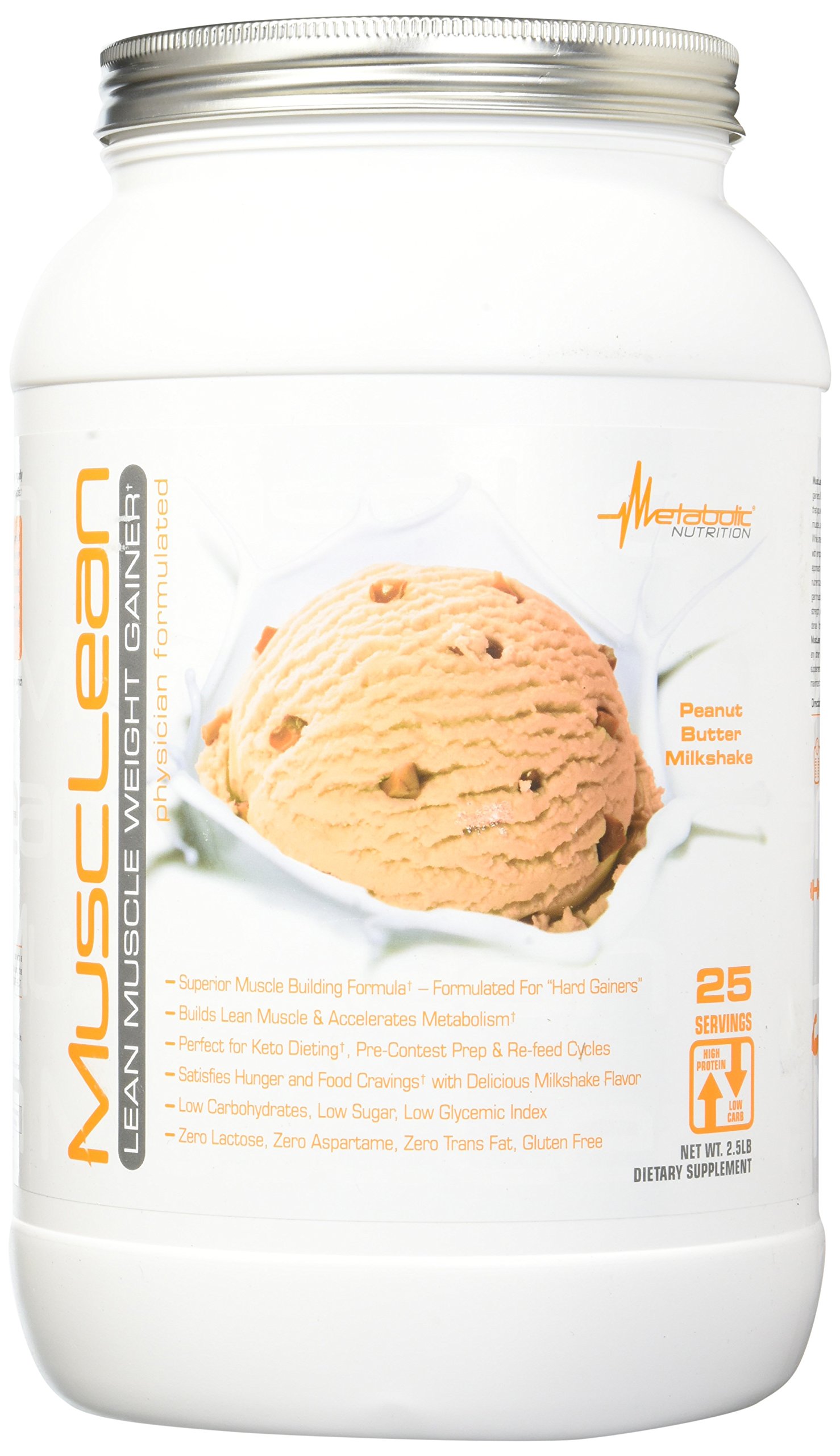 Metabolic Maintenance Nutrition Musclean Weight Gainer, 2.5 Pound