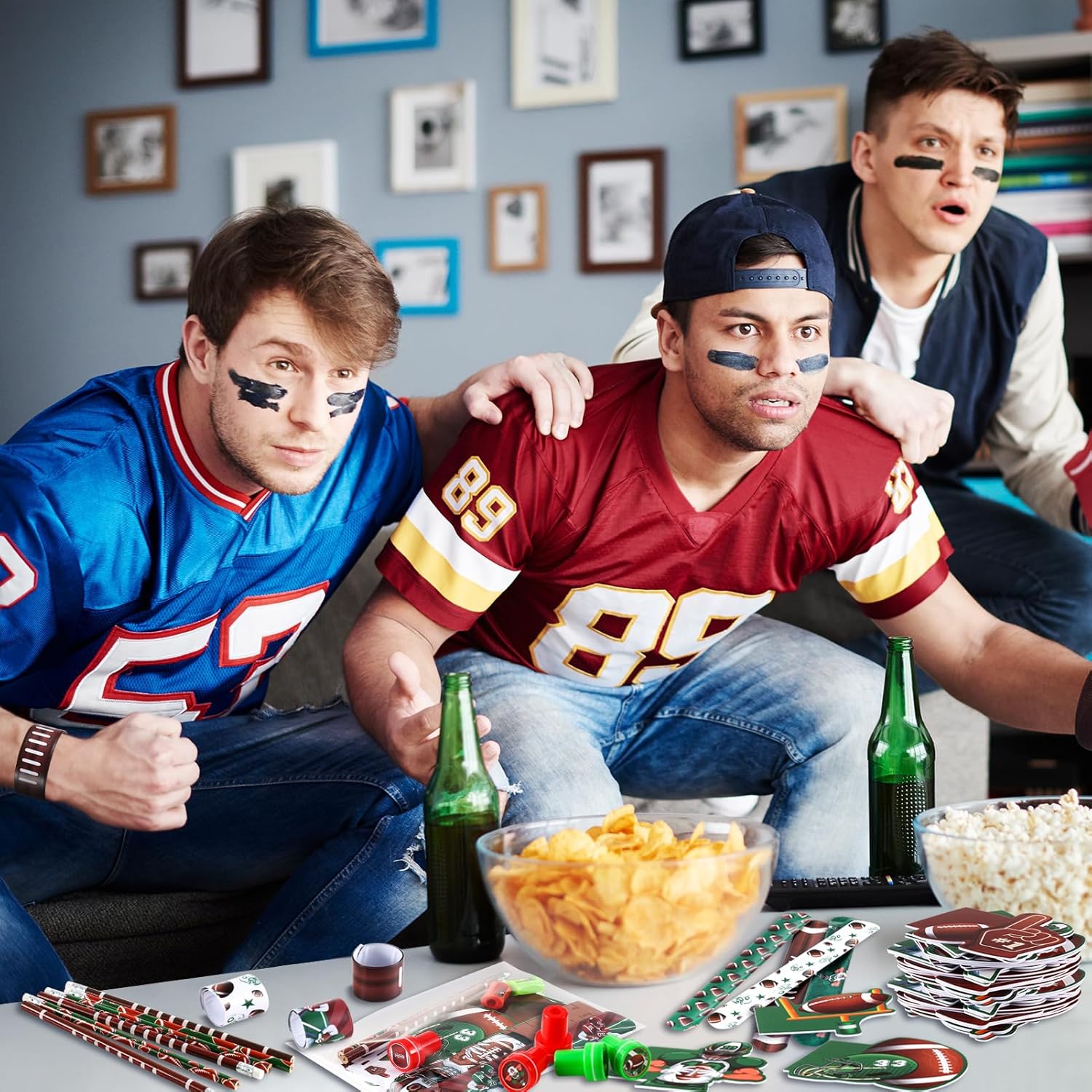 BenLouis 120Pcs Football Party Favors Sports Theme Party Pencils Stickers School Stationery Bulk for Kids Football Birthday Party Team Gift Goodie Bag Fillers Classroom games Rewards Supplies - Image 6